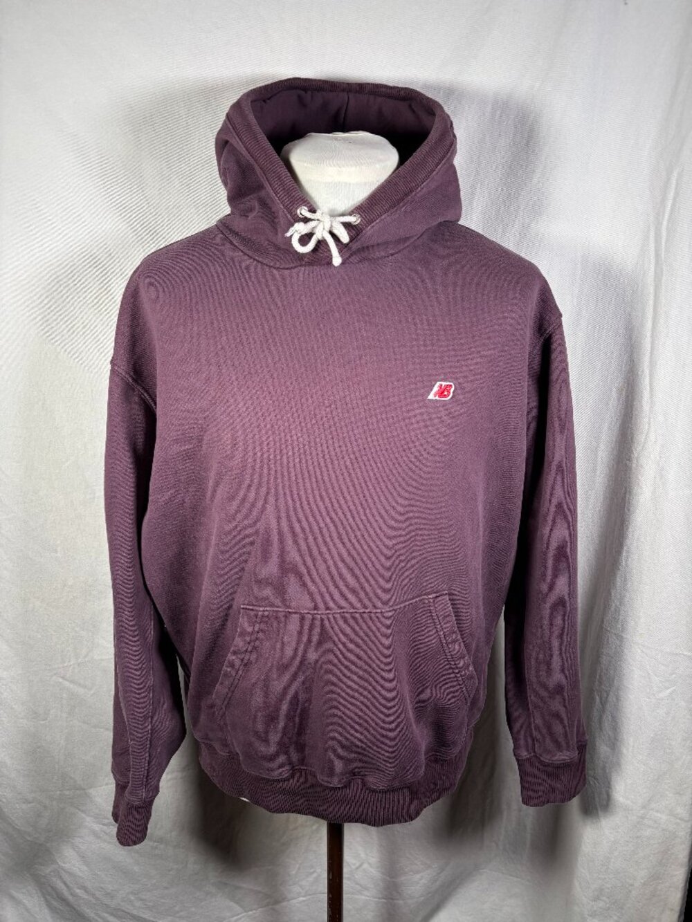 Vintage New Balance Made in USA Hoodie L Faded Purple NB Logo Sweatshirt